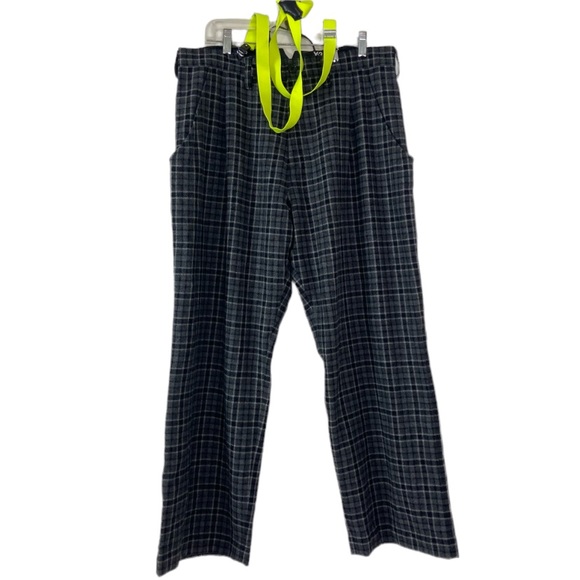 Adidas Y-3 by Yohji Yamamoto Other - Men's Black Plaid Dress Pants - Classic Tailored Fit